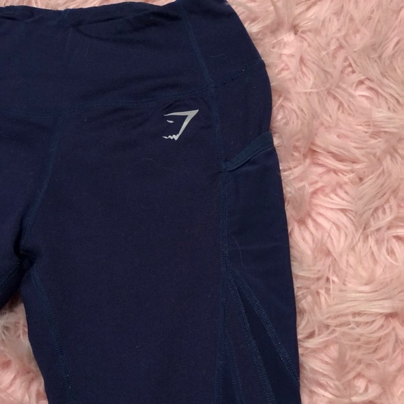 Gymshark Blue Ladies Training Mesh leggings - Picture 4 of 7